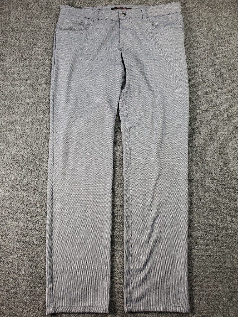 Alberto Ceramica Business Pants 34x32 Two Tone Blue Gray Regular Lightweight